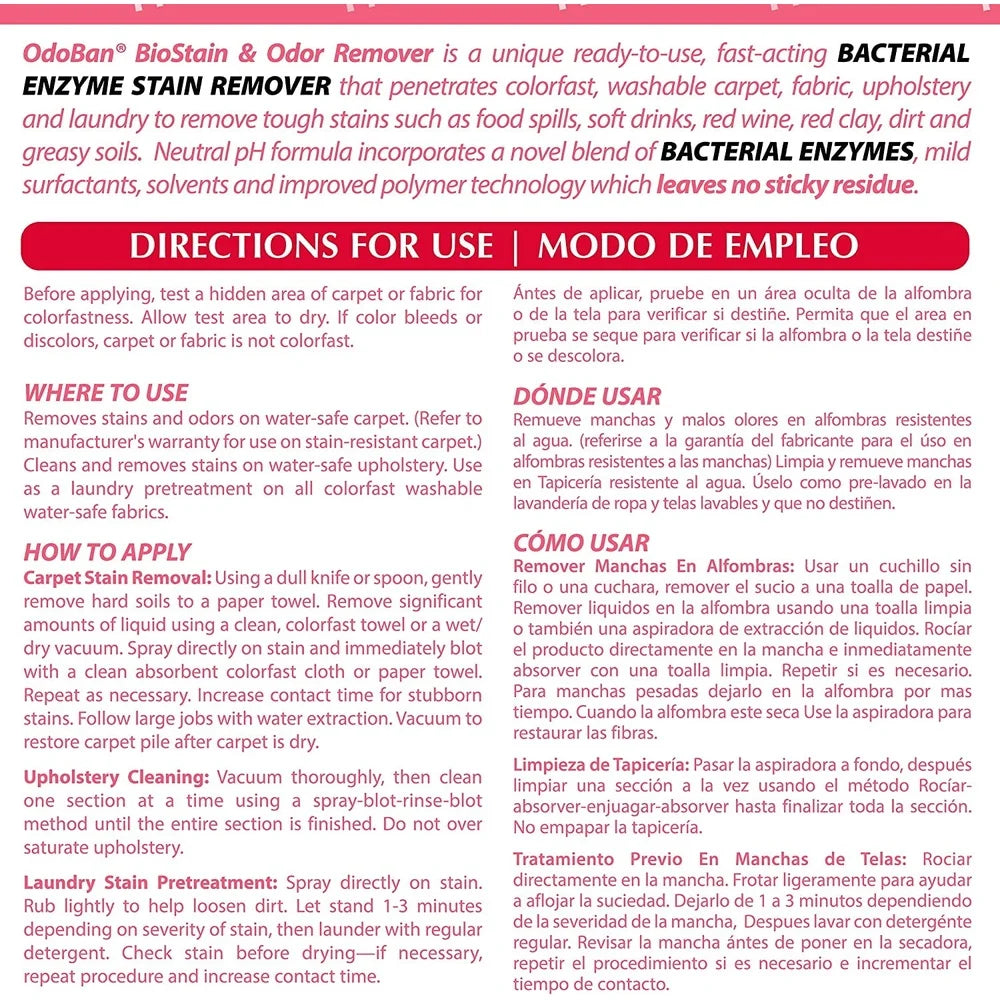 Professional Biostain Odor Remover