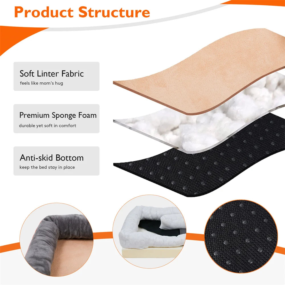 Jumbo Large Orthopedic Dog Bed