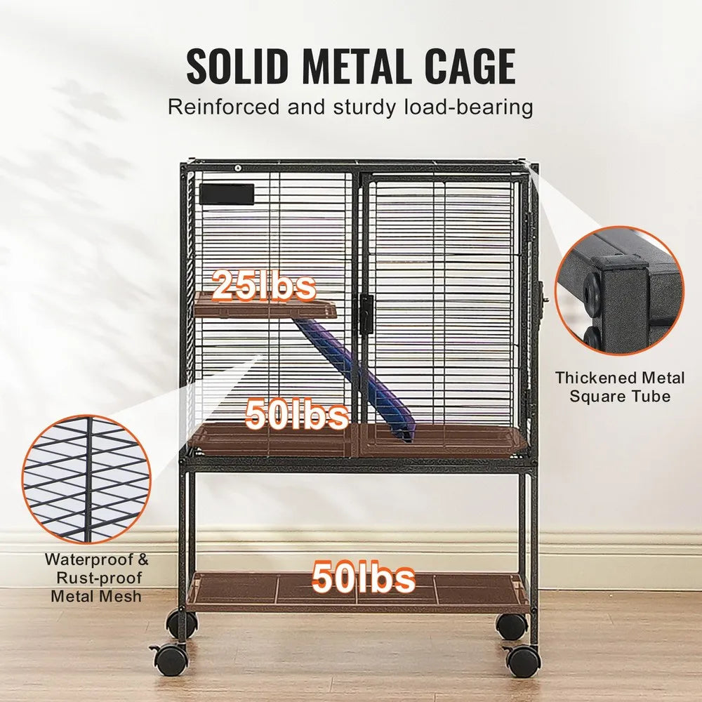 34" Metal Small Animal Cage
