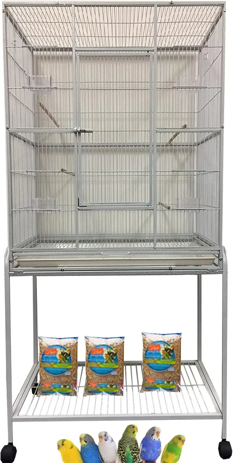 Large Wrought Iron Metal Bird Flight Breeder Cage