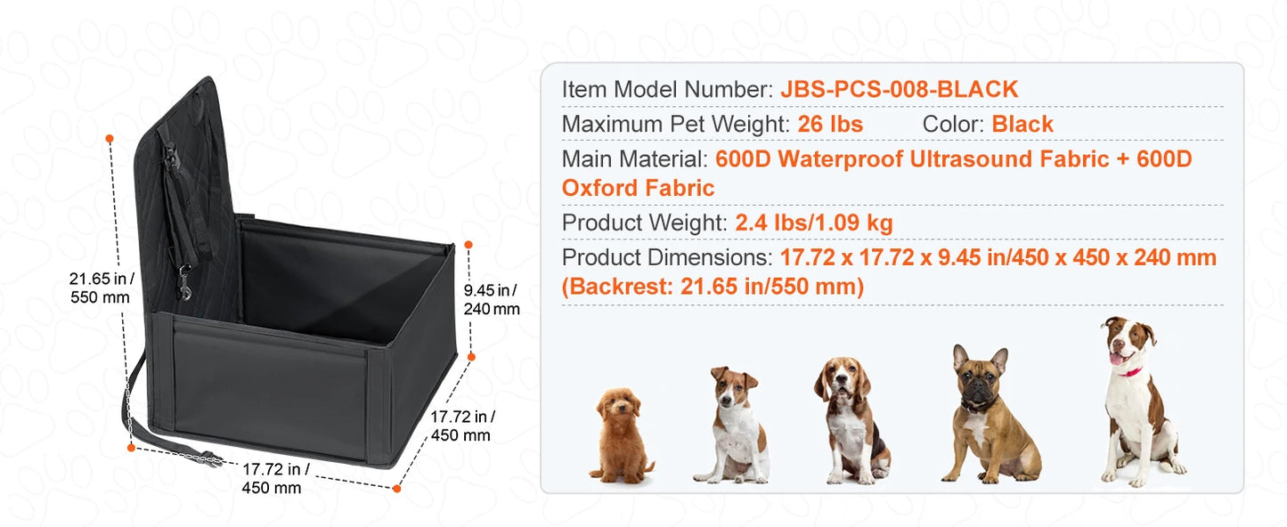 SucceBuy Dog Car Seat