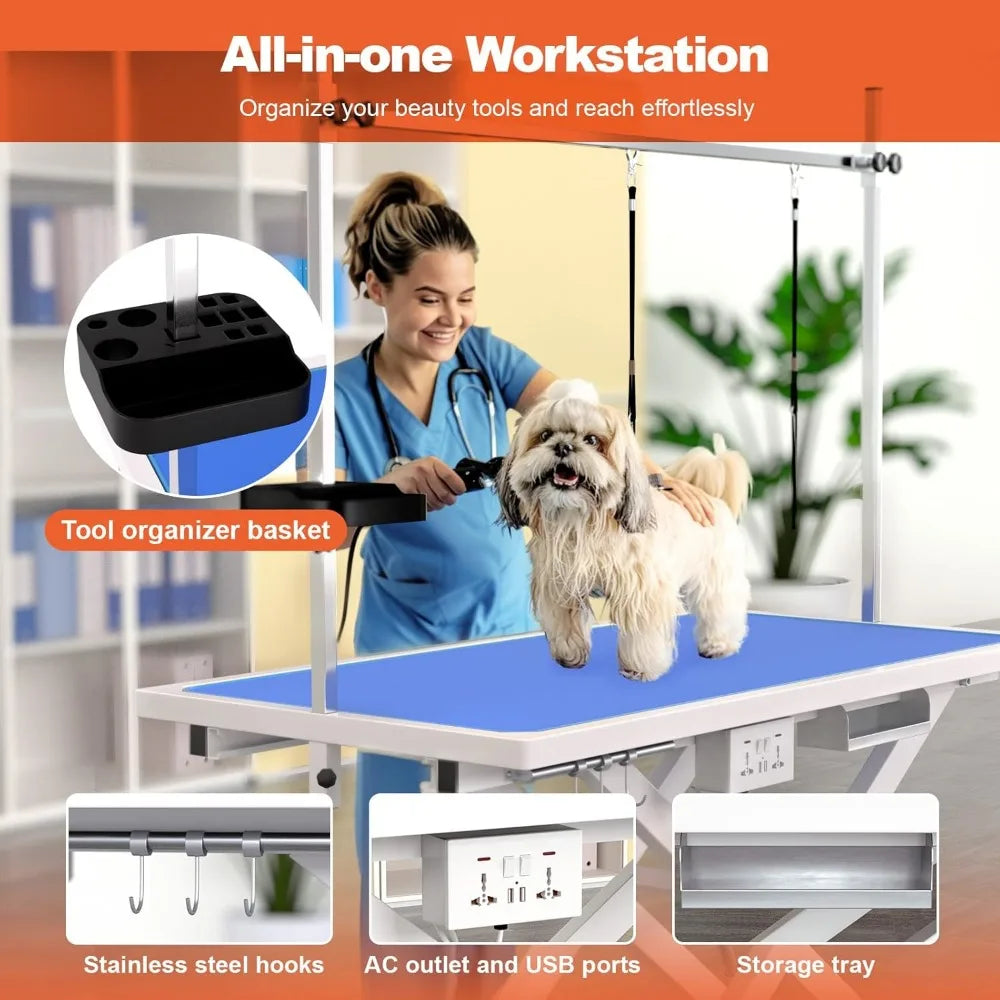 49'' Electric Dog Grooming Table