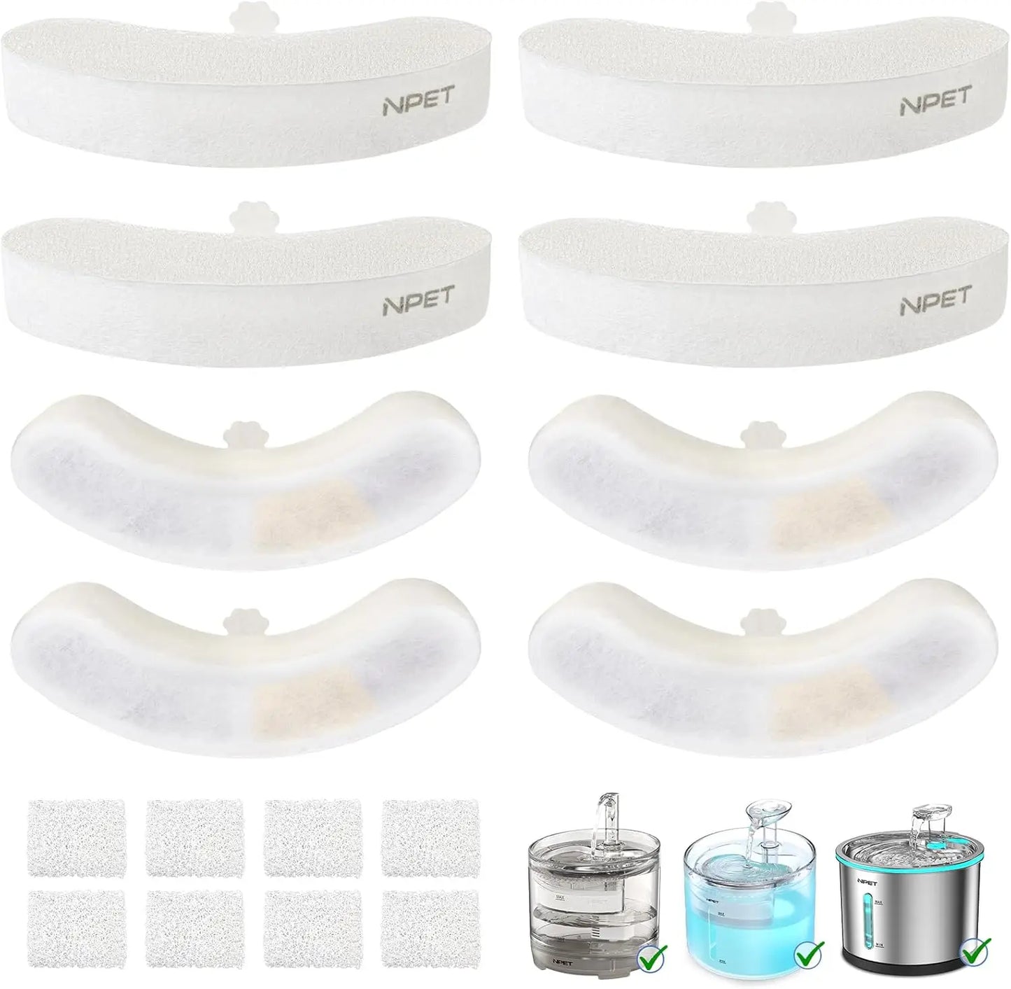 NPET Upgraded Design 4 Pack Replacement Filters