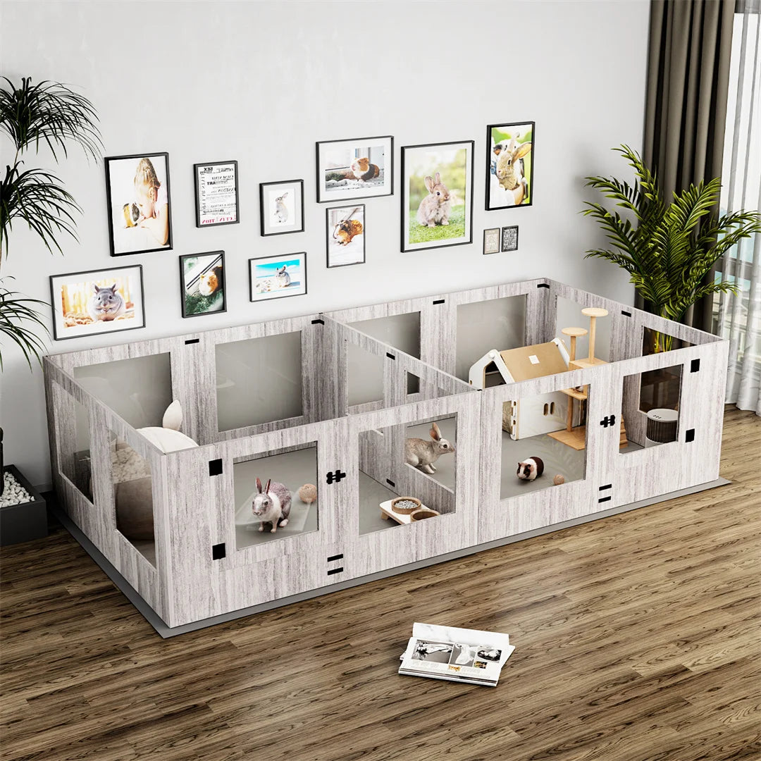 Tempered Glass Pet Whelping Box