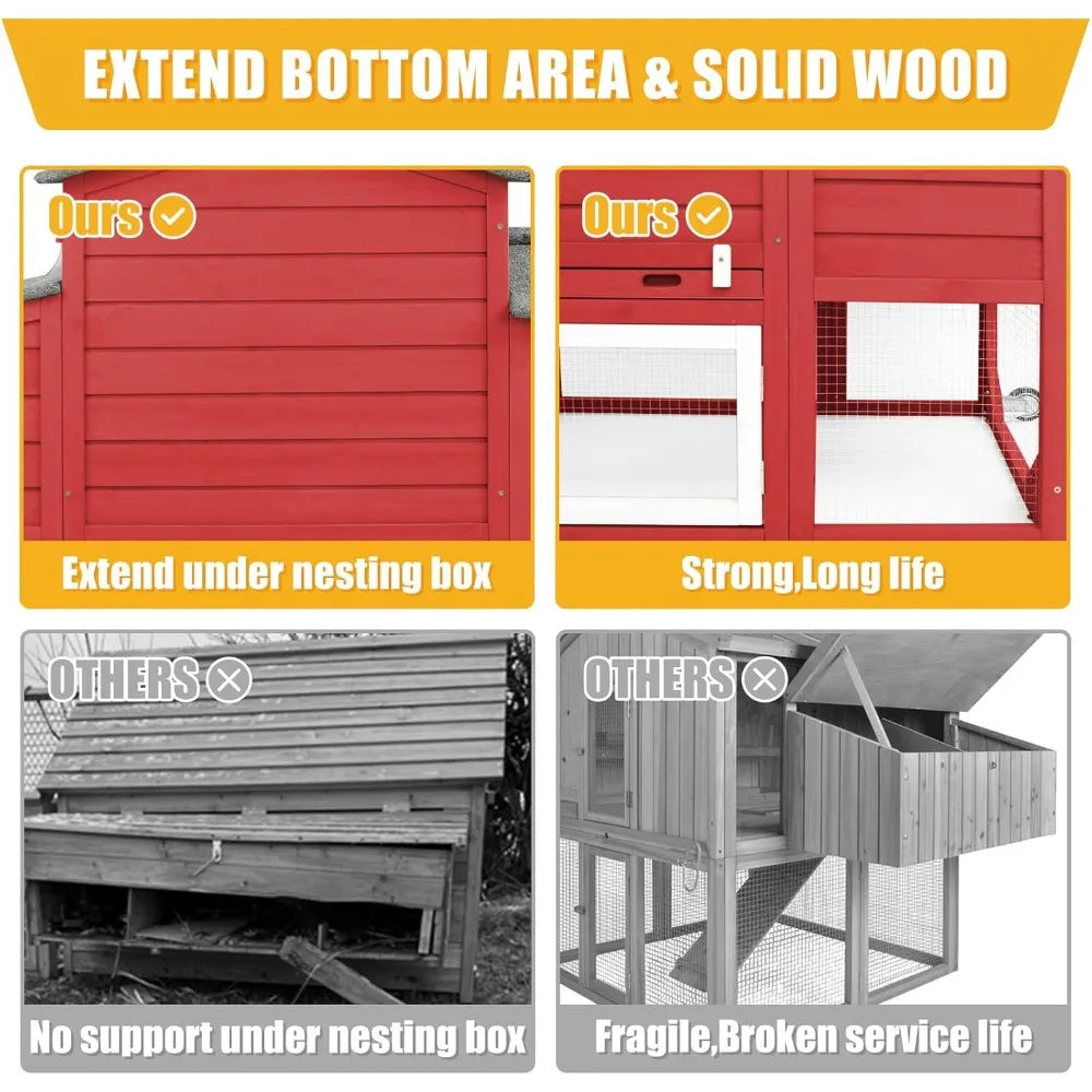 136" Chicken Coop with Wheels