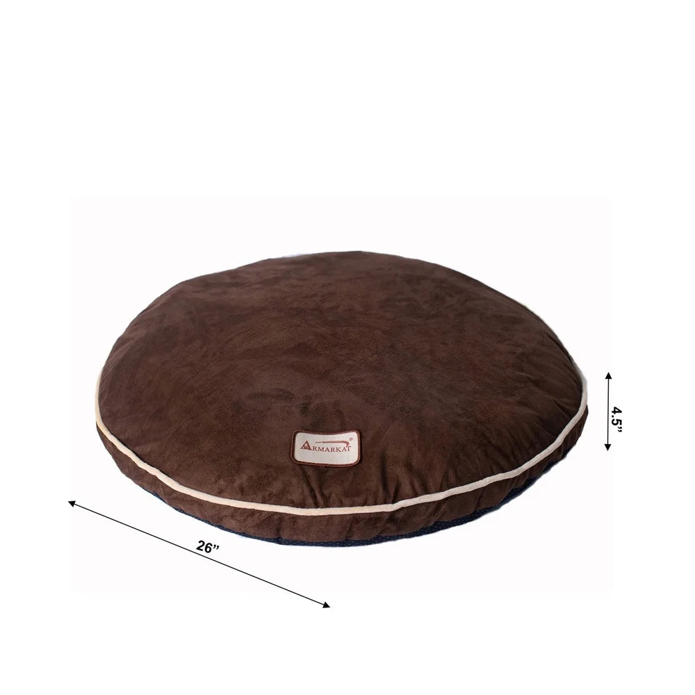 Mocha Velvet Dog Bed Pad