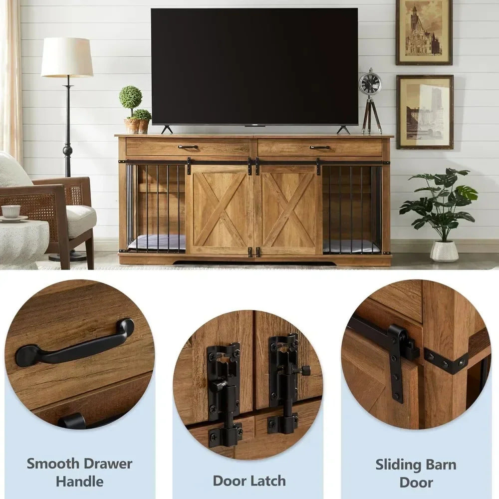 Extra Large Furniture Style Double Dog Crates