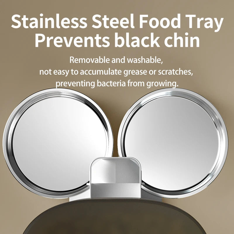 PAPIFEED cat double bowl