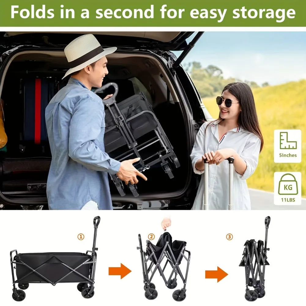 Capacity Heavy-Duty All-Terrain Folding Cart