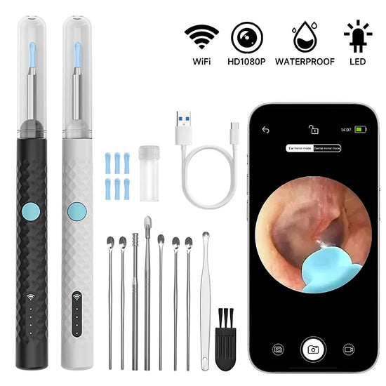 Visual Wireless Otoscope Ultra Thin