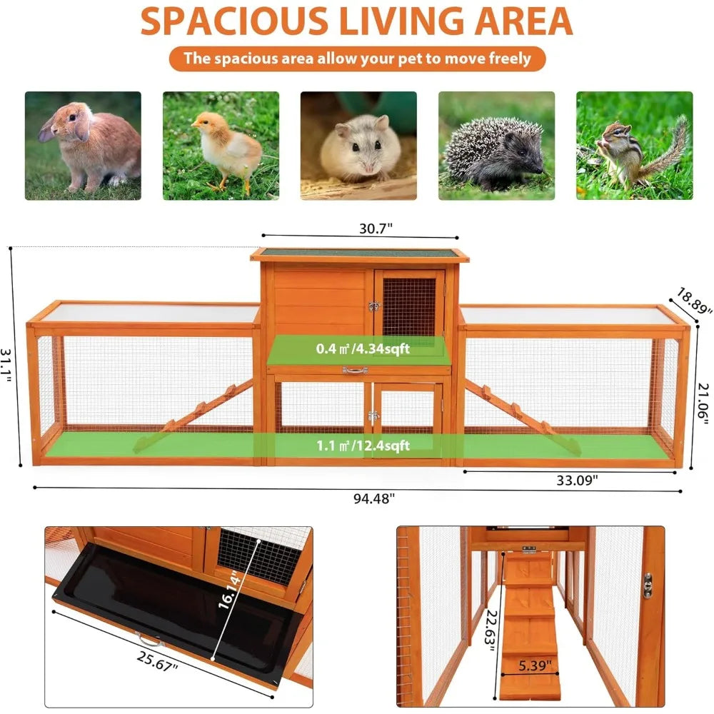 Outdoor Rabbit Hutch,