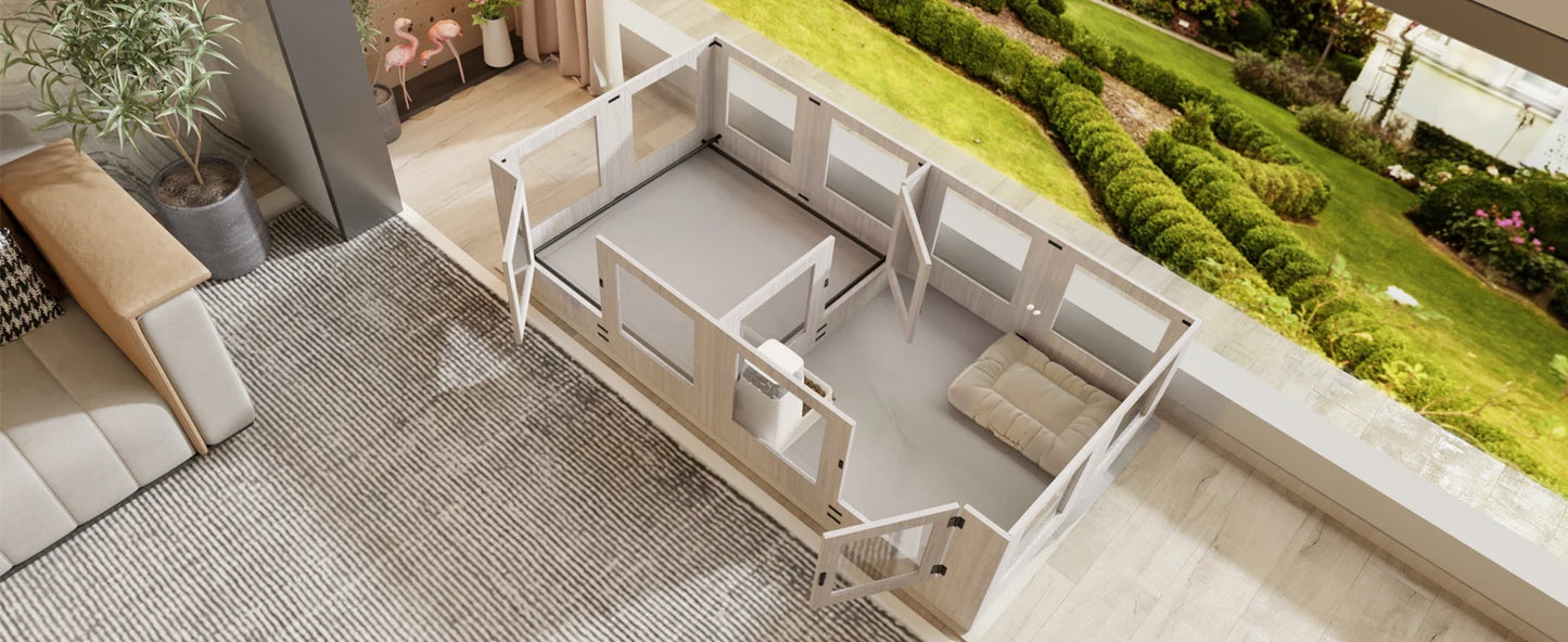 Large 8/14 Panels Dog Whelping Box