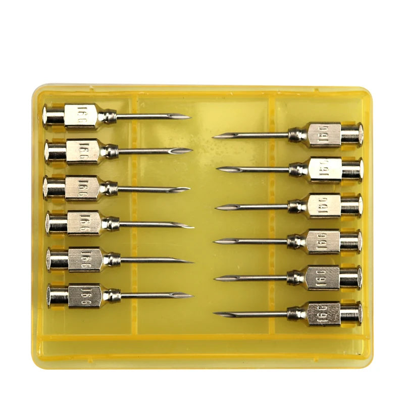 10 Pcs/Boxs Farm Animals Stainless Steel Dispensing Needle Syringe