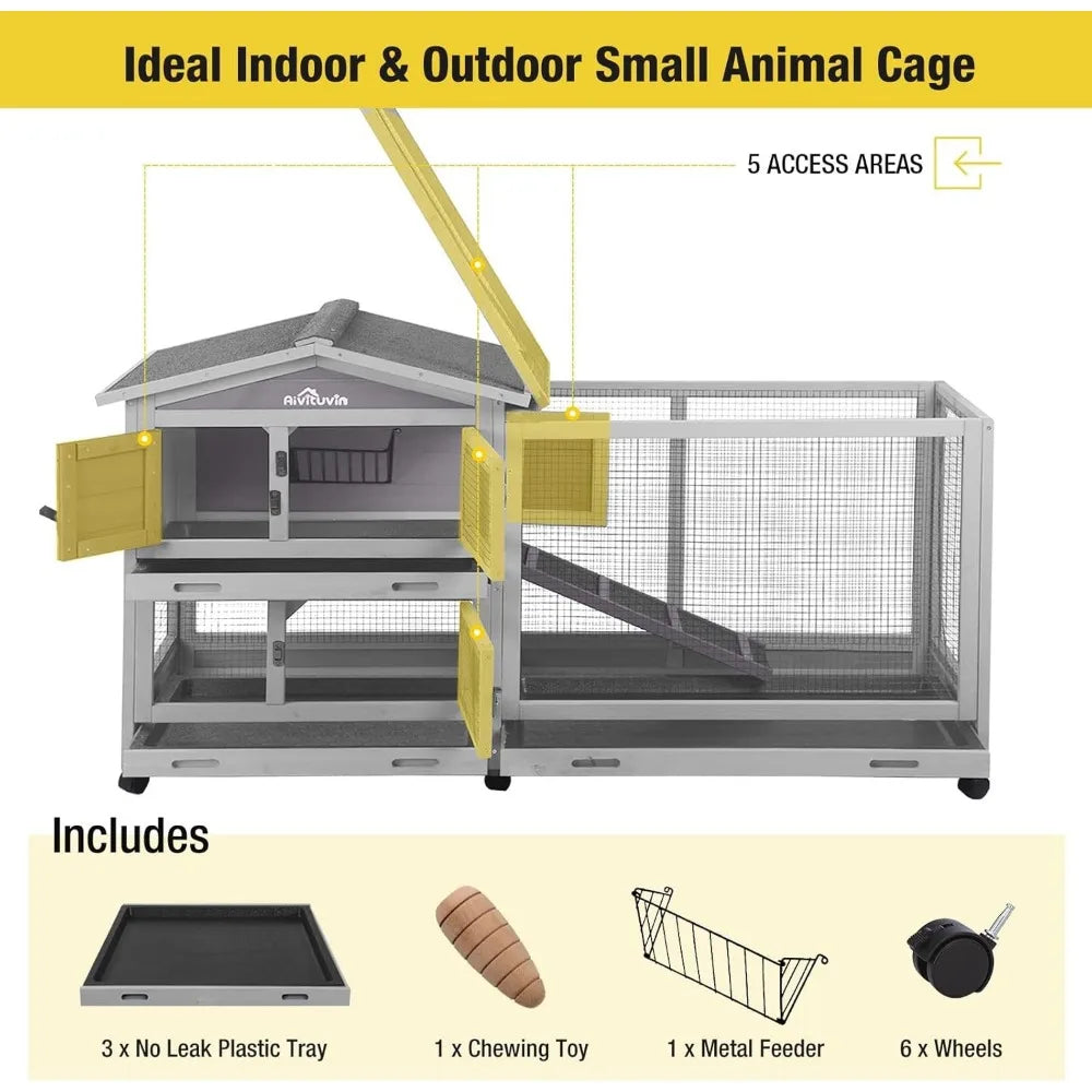 Rabbit Hutch Outdoor Indoor Rabbit Cage