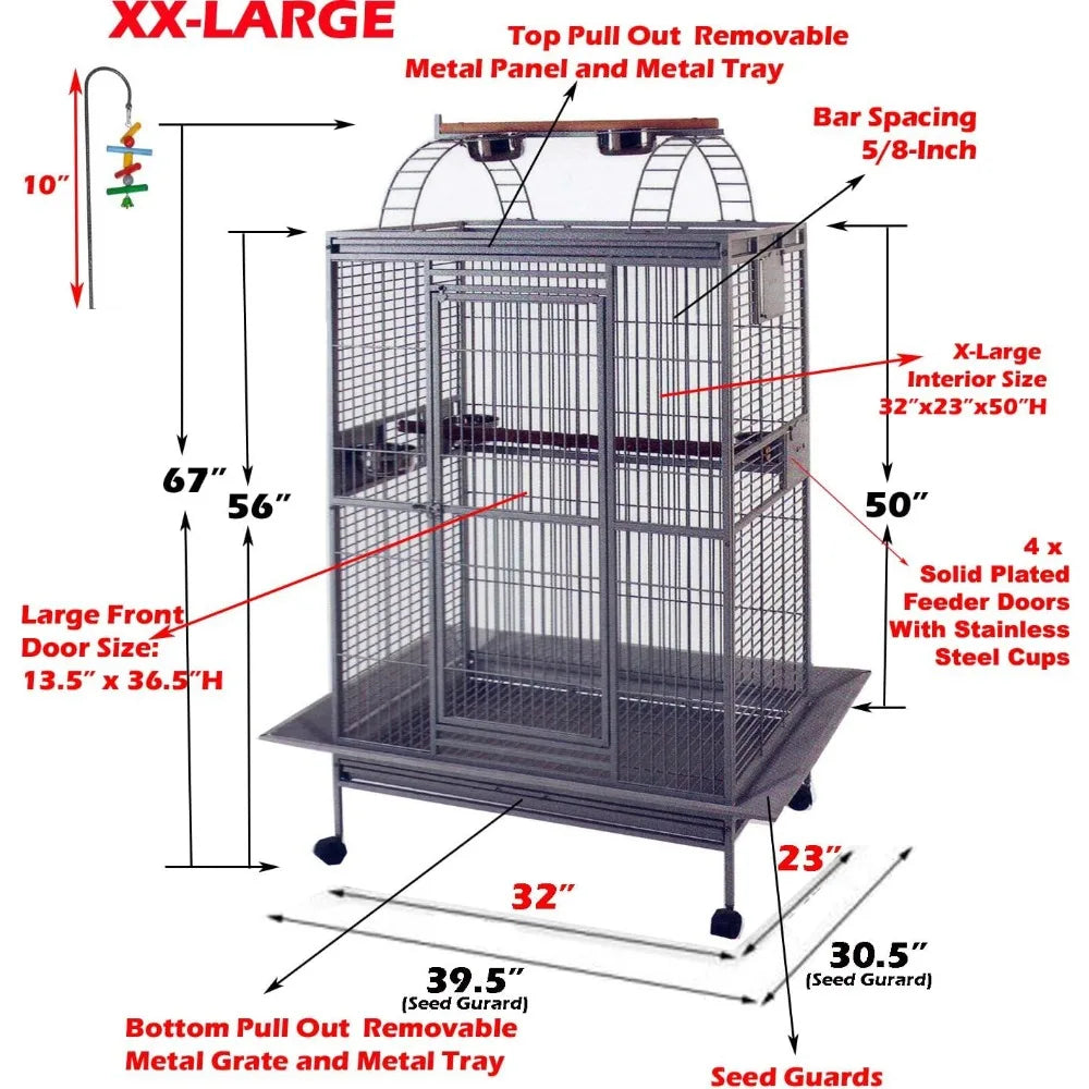 X-Large Double Ladders Open/Close Play Perch Stand