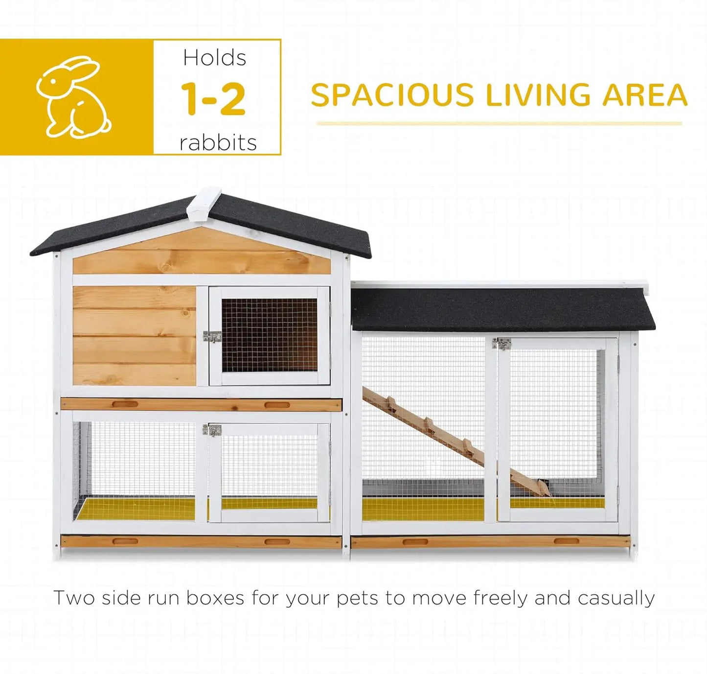 62" Rabbit Hutch