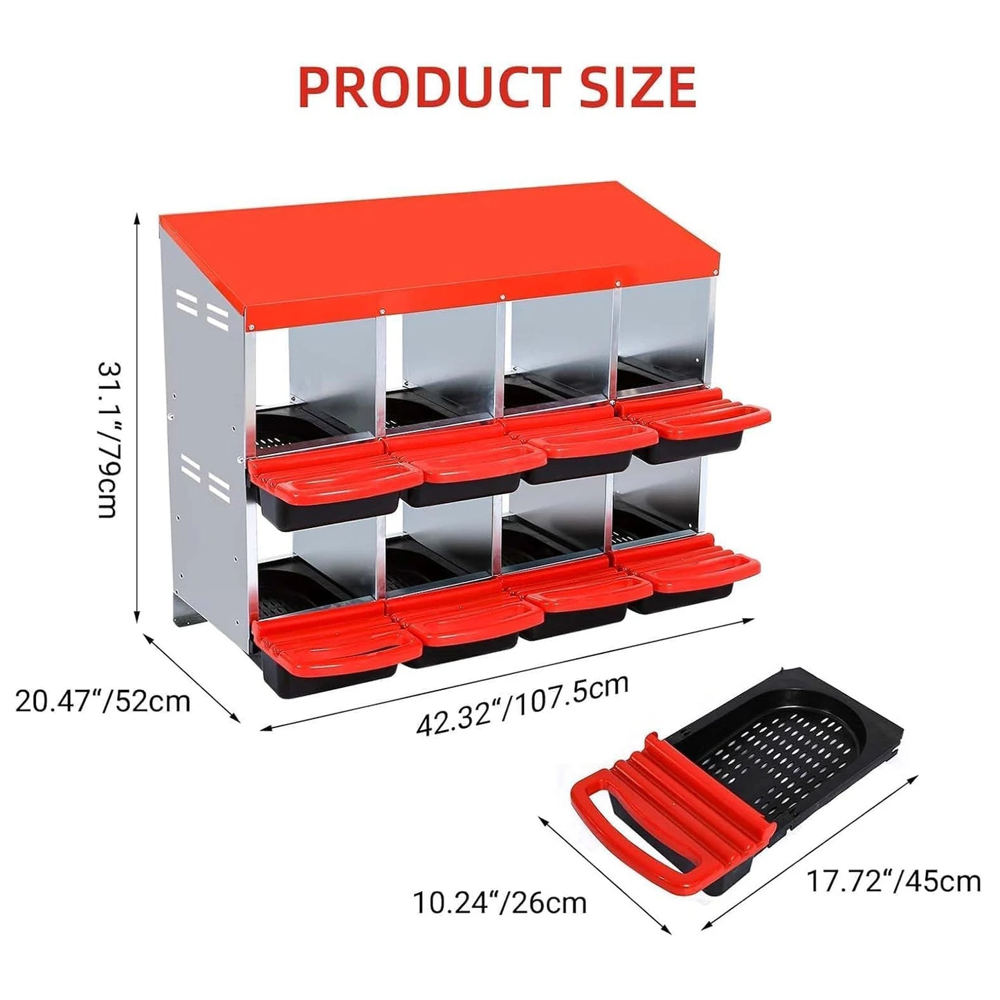 6-8-10 Holes Chicken Nesting Box