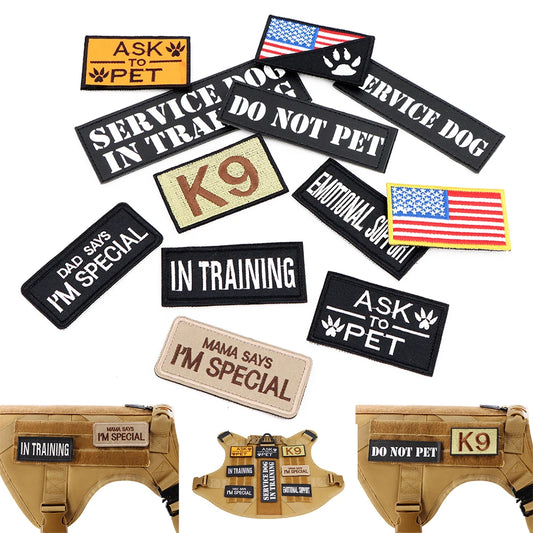 12 Pieces Tactical Patch Bundle for Dog