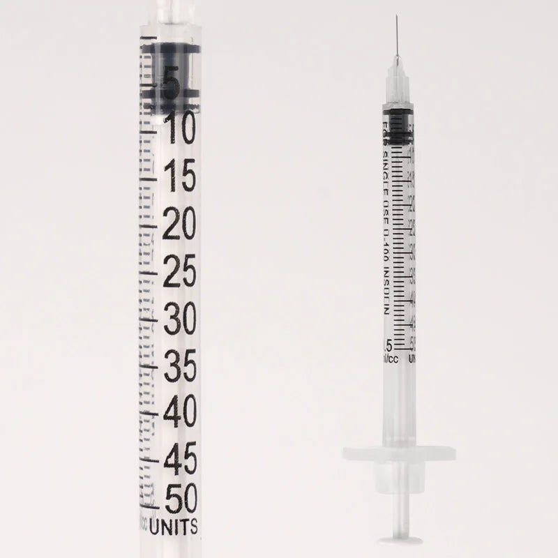 5/10Pcs 0.3/0.5/1ML Disposable Plastic Veterinary Syringe