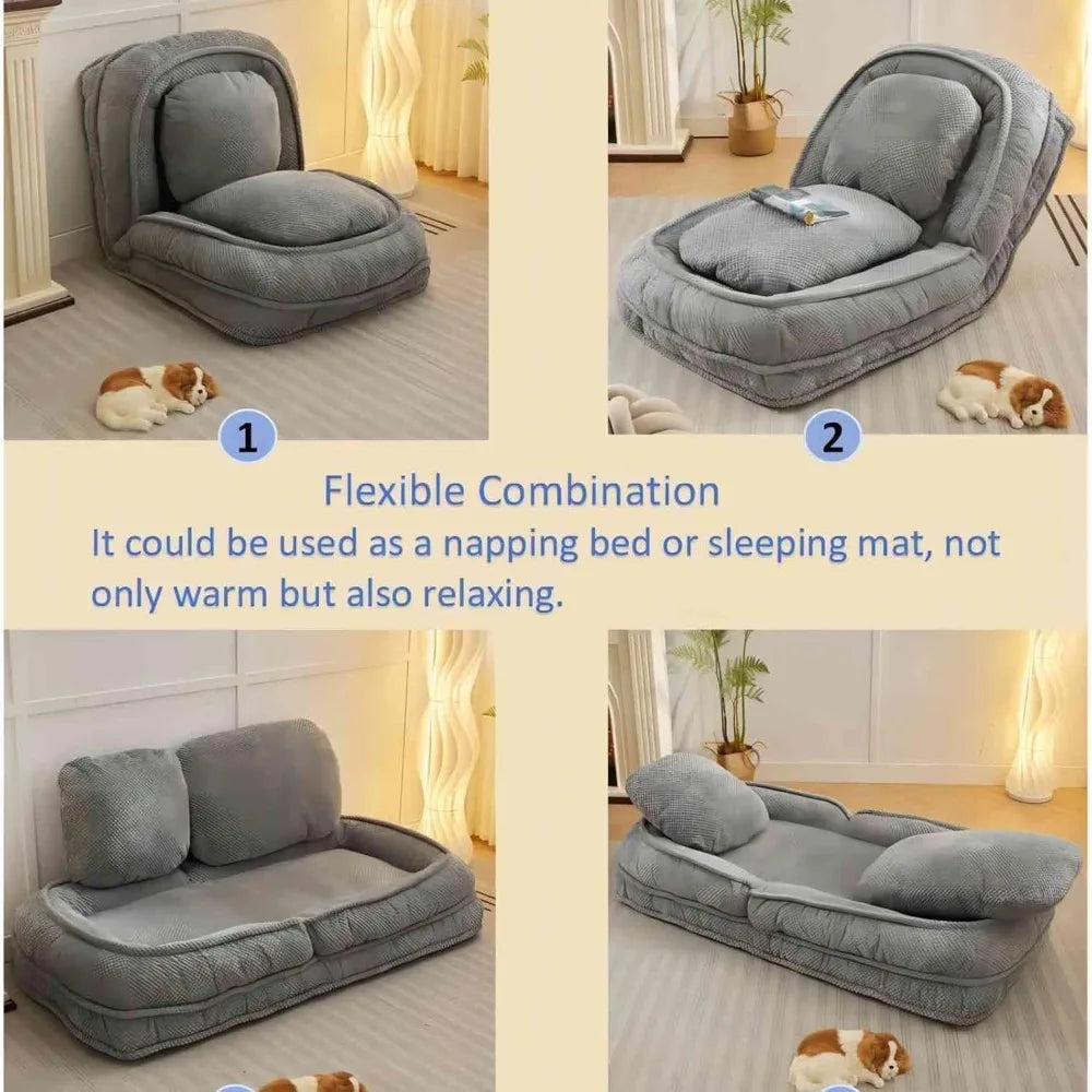 Folding Sofa Chair with 5 Adjustable Positions