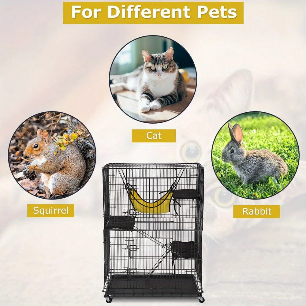 4-Tier 48 Inches Cat Cage Crate