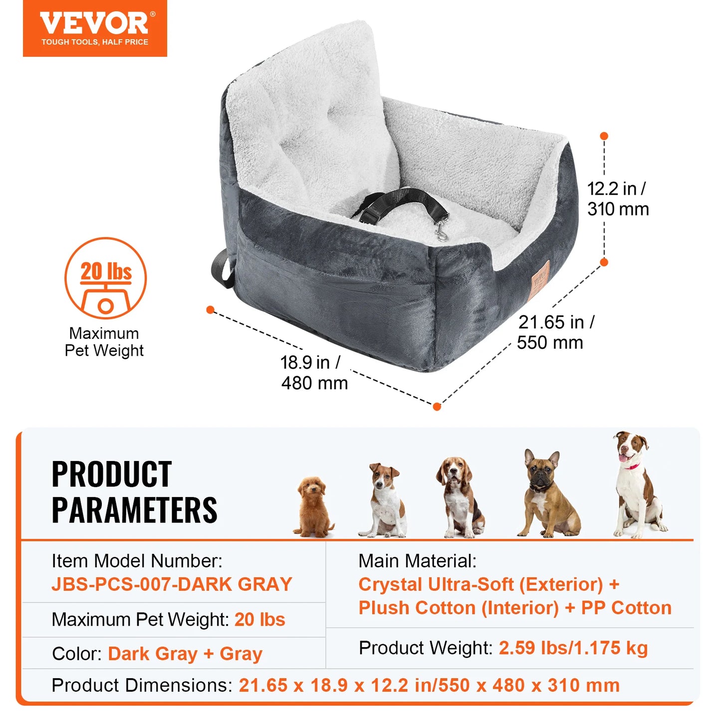 SucceBuy Dog Car Seat