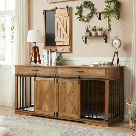Extra Large Furniture Style Double Dog Crates