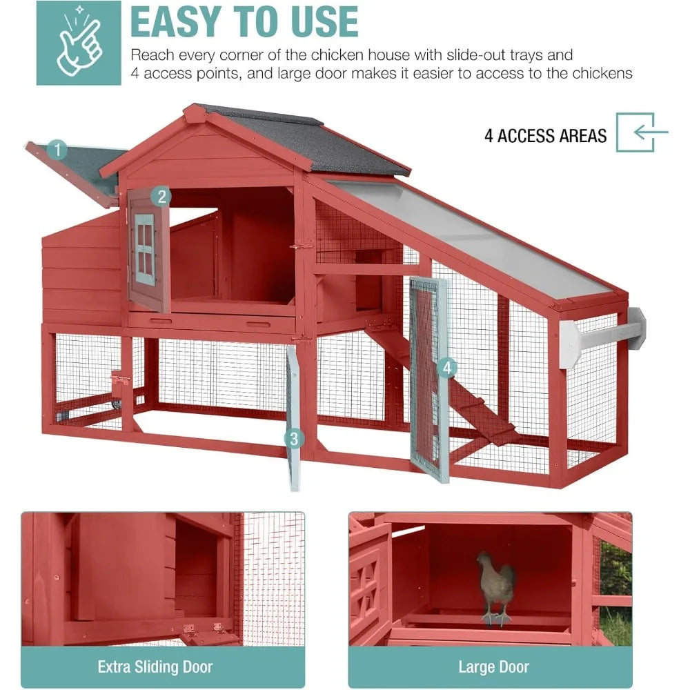 Mobile Chicken Coop with Wheels