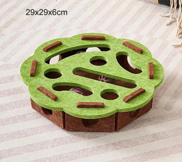Pet Cat Puzzle Maze Holes Toys
