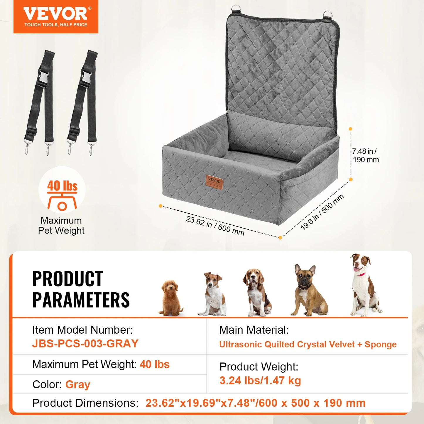 SucceBuy Dog Car Seat