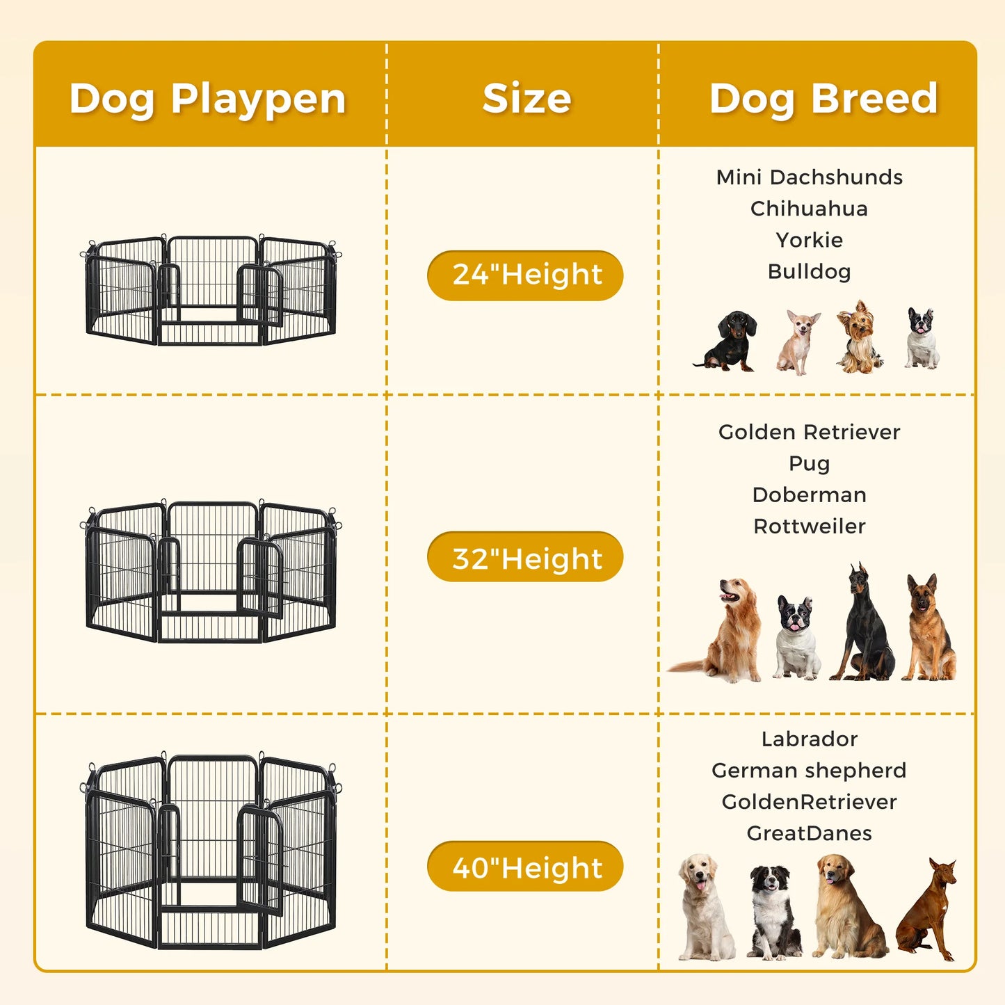 Dog Playpen with Door