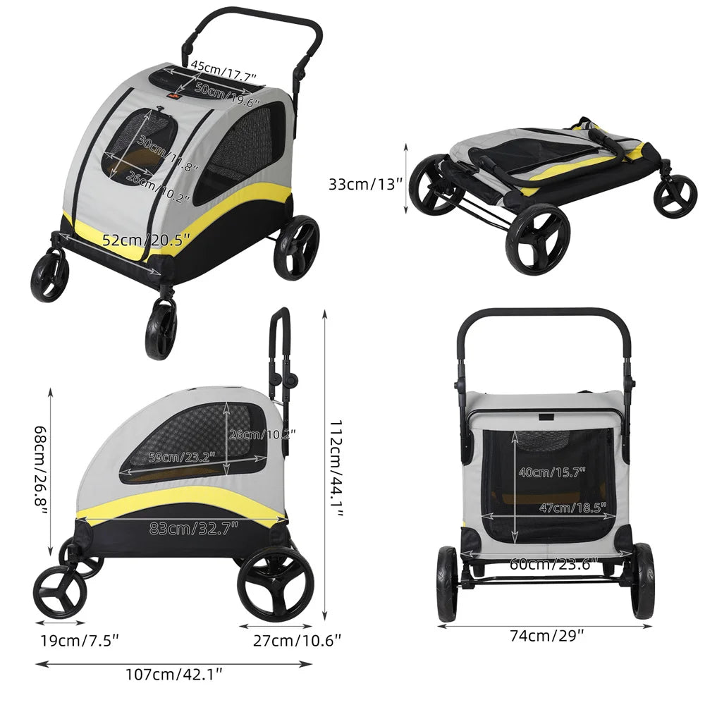 Premium Dog Stroller Pram