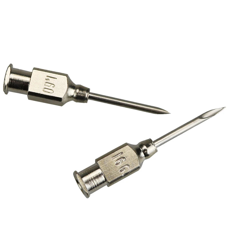 10 Pcs/Boxs Farm Animals Stainless Steel Dispensing Needle Syringe