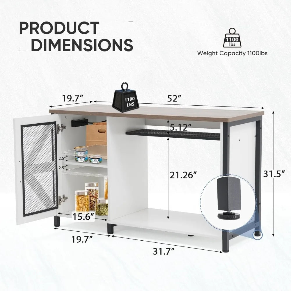 Verano 55-75 Gallon Aquarium Stand with Cabinet
