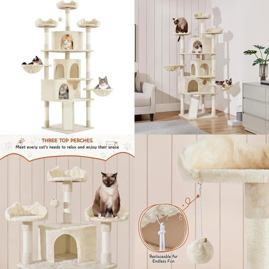 Large Multi-Level Cat Tower for Big Cats
