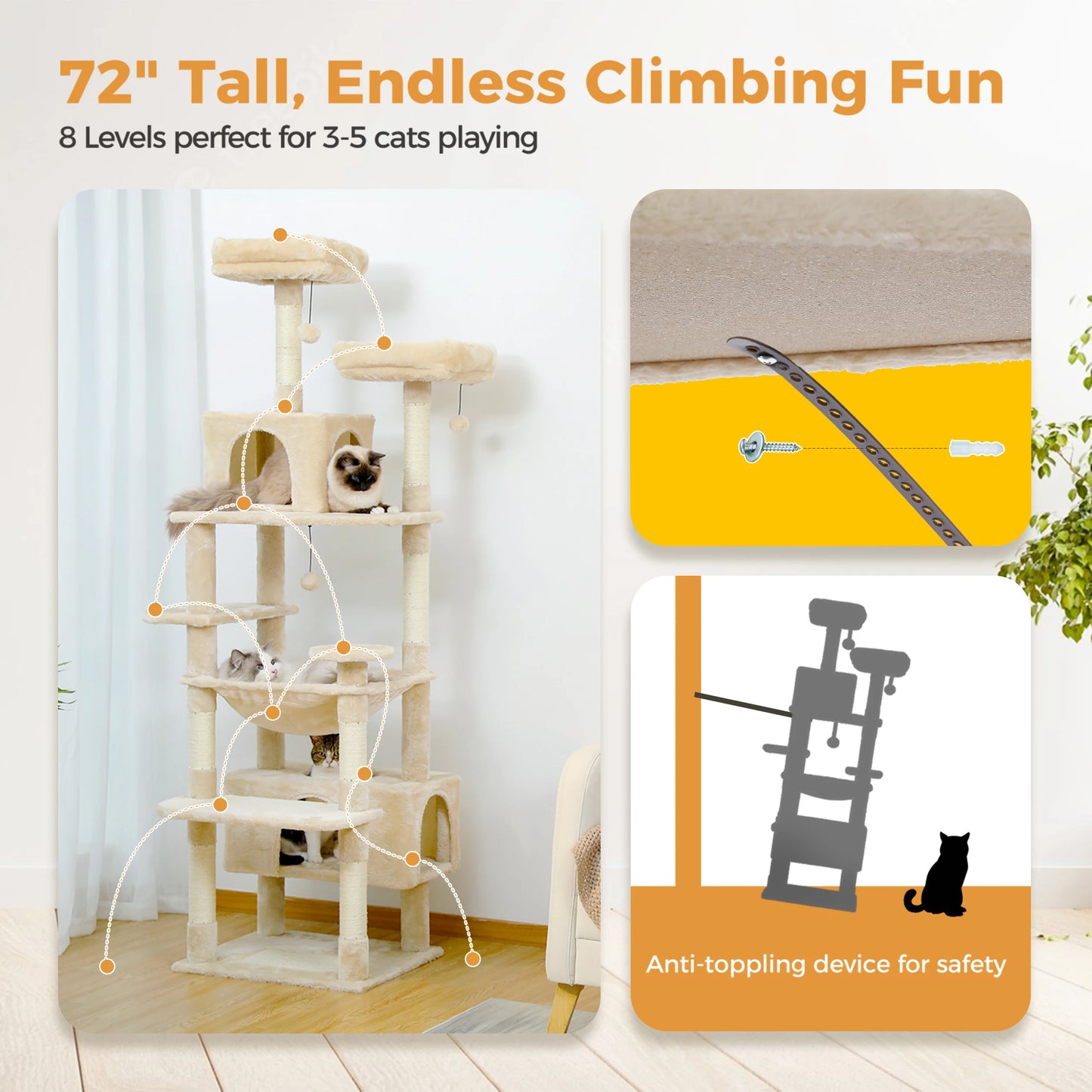 Stable Cat Tree Tower