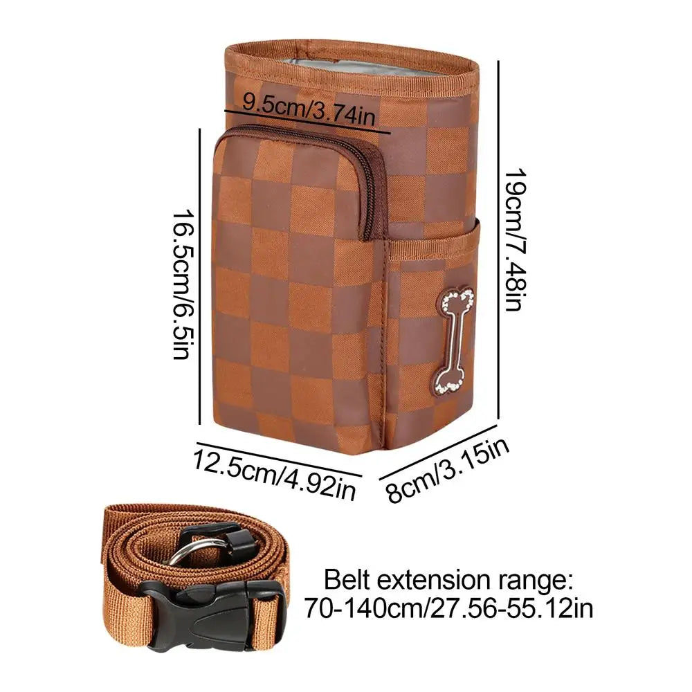 Magnetic buckle dog treat training pouch