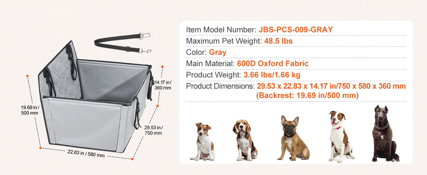 SucceBuy Dog Car Seat