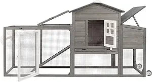Chicken Coop with Run Mobile Large Nesting Box