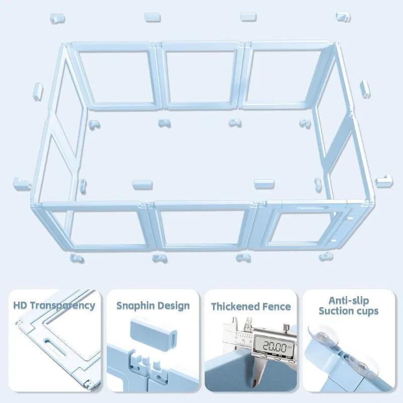 DIY Clear Acrylic Dog Playpen House