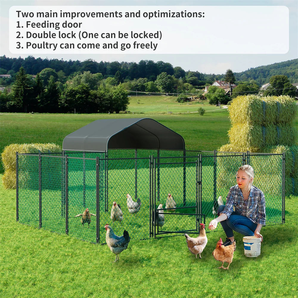 Heavy Duty XXL Chicken Run Coop Cage