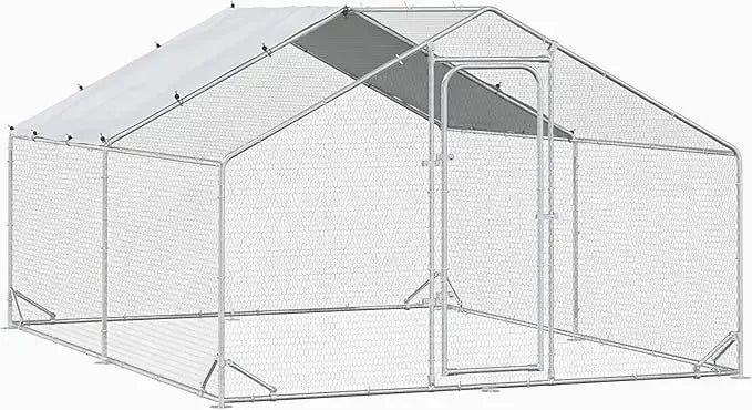 Metal Chicken Coop with Waterproof Cover