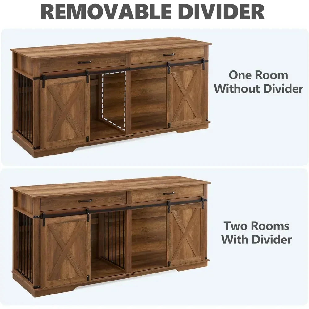 Extra Large Furniture Style Double Dog Crates