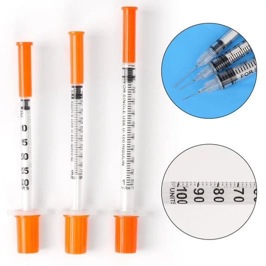 5/10Pcs 0.3/0.5/1ML Disposable Plastic Veterinary Syringe