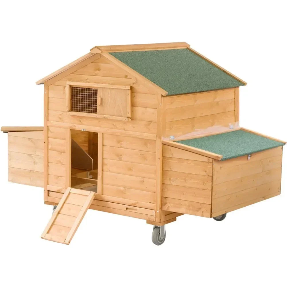Large Chicken Coop with Wheels