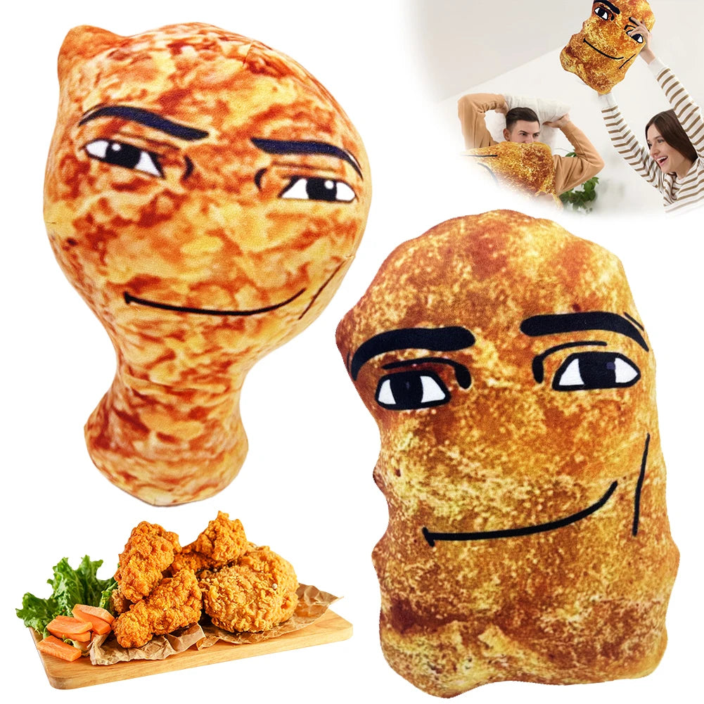 Simulation Chicken Nuggets Plush Pillow