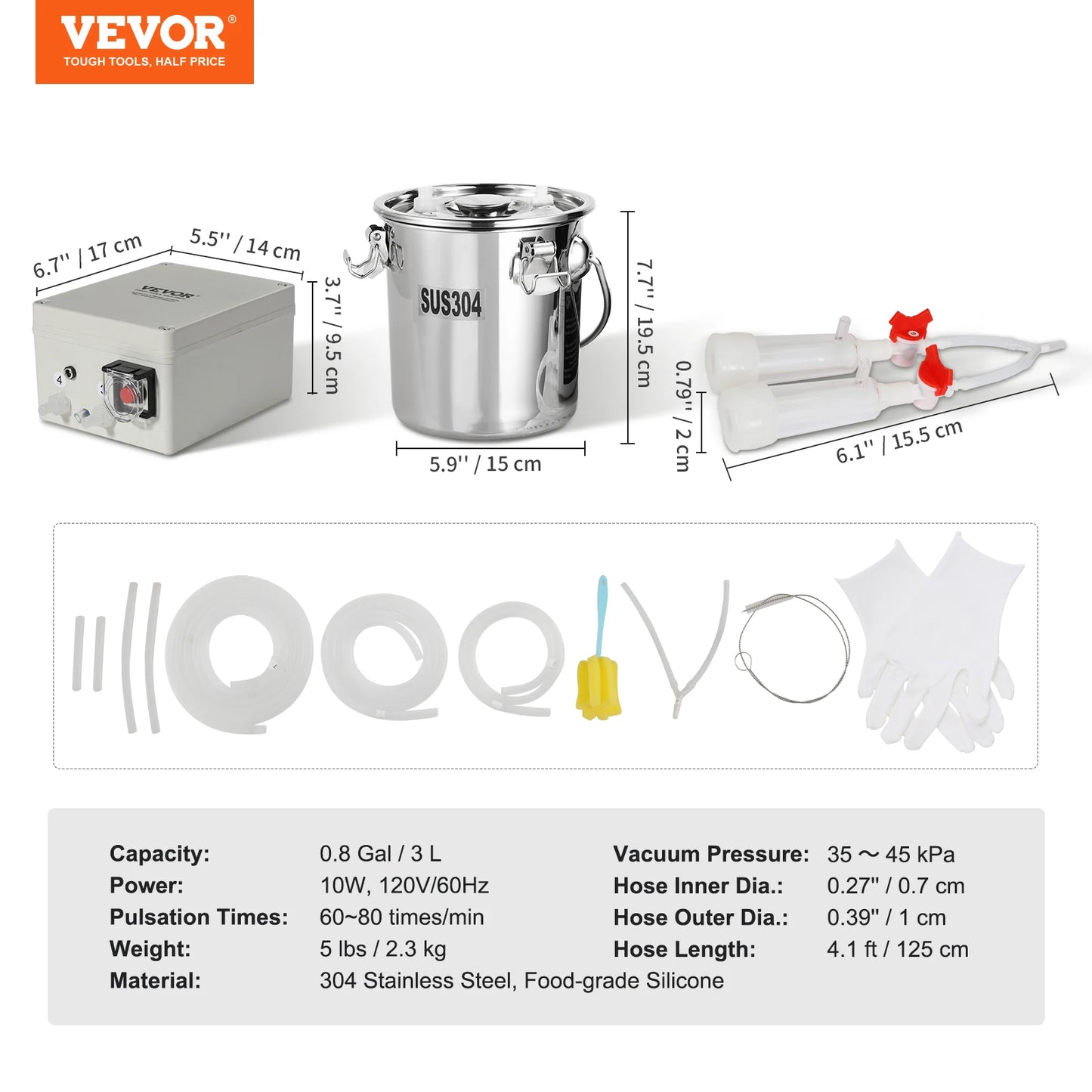 VEVOR Goat Milking Machine