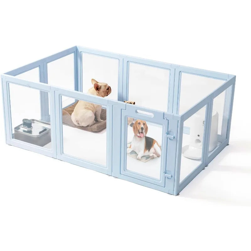 DIY Clear Acrylic Dog Playpen House