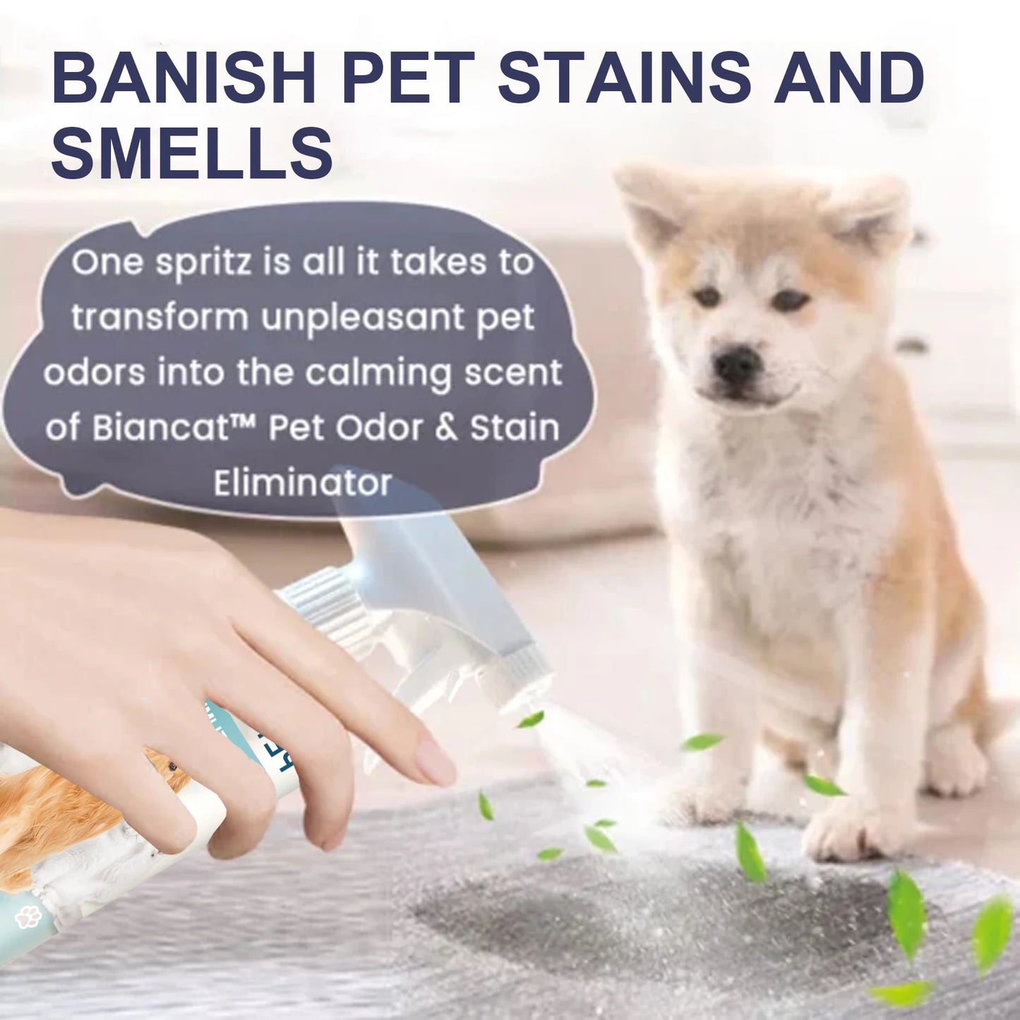 1-4PCS Pet Deodorizing Spray for Dogs and Cats