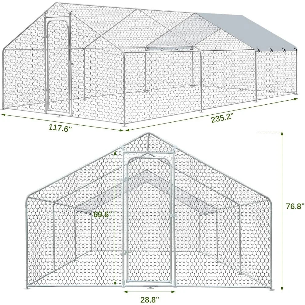 Large Metal Chicken Coop